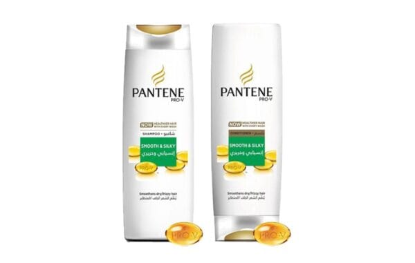 Pantene Pro-V Smooth and Silky Shampoo 400 ml and Conditioner 360 ml