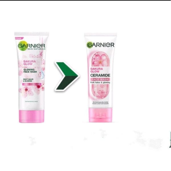 Garnier Sakura Glow Ceramide Face Wash 100ml