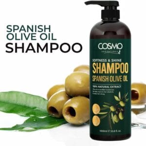Cosmo Softens & Shine Spanish Olive Oil Shampoo 1000ml