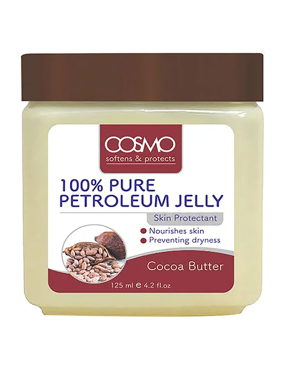 Cosmo Cocoa Butter 100 Pure Petroleum Jelly 125ML, Moisturizers