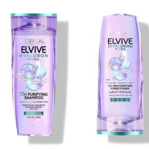 L'OREAL PARIS Elvive Hyaluron Moisture Shampoo For 400ML+ Conditioner 360ML For Frizzy & Dehydrated Hair