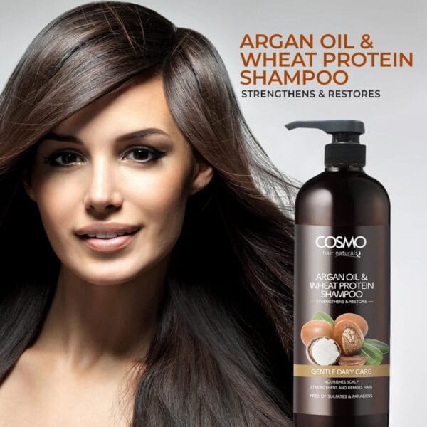 Cosmo Argan Oil & Wheat Protein Shampoo 1000ml