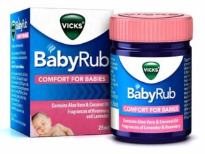 Vicks BabyRub Oil 25ml, Specifically for Babies-Moisturize, Soothe and Relax Your Baby