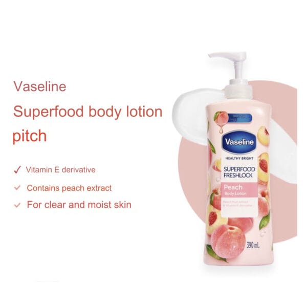 Vaseline Superfood Freshlock Peach Body Lotion 500ml