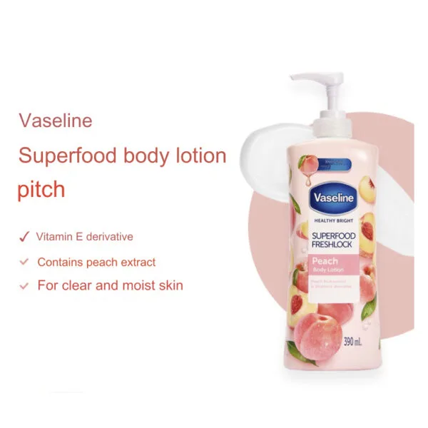 Vaseline Superfood Freshlock Peach Body Lotion 500ml
