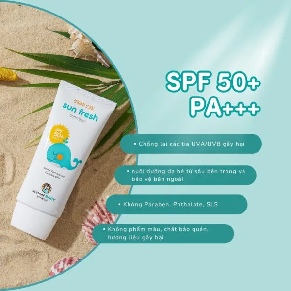 Joona Baby Sun Fresh Sunscream SPF50+ PA+++ for Delicate Skin