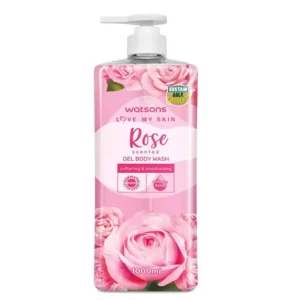 Watsons Rose Scented Softening & Moisturising Gel Body Wash - 1000ml