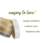 Plum Green Tea Face Mask with Bentonite Clay & Glycolic Acid for Oily & Acne-Prone Skin, Night Skincare, 60g