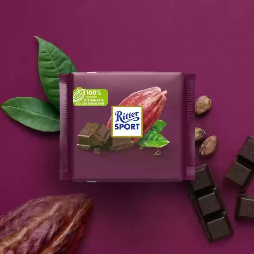 Ritter Sport Dark Chocolate Imported Bars 100 g Ritter Sport Dark Chocolate Imported Bars 100 g