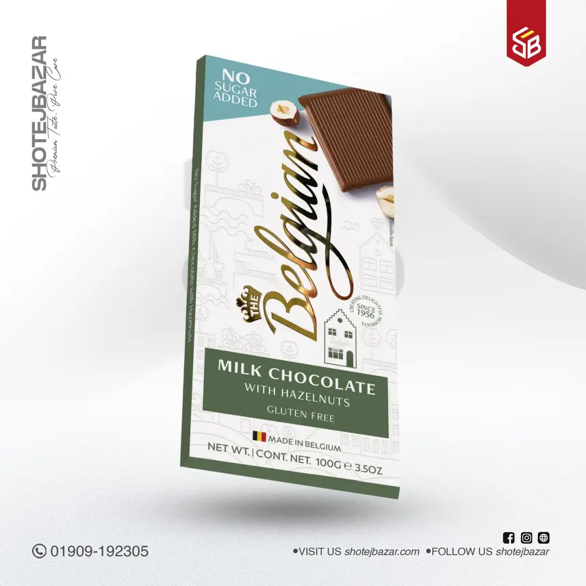 Belgian Milk With Hazelnut Chocolate 100g