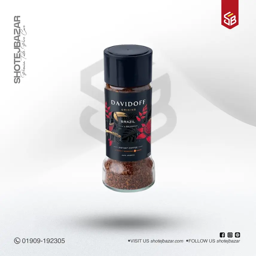 Davidoff Origins Brazil Rich & Balanced Instant Coffee 100g