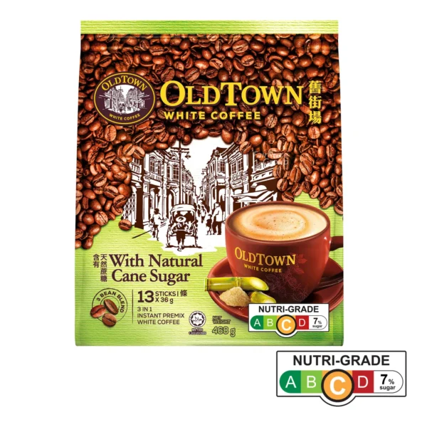 Old Town Instant White Coffee with Natural Cane Sugar 1 Packet 38 gm ar 15 Stick