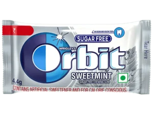 Orbit Sugar Free Chewing Gum Sweetmint,1 Box=(3.3gm×32pcs)