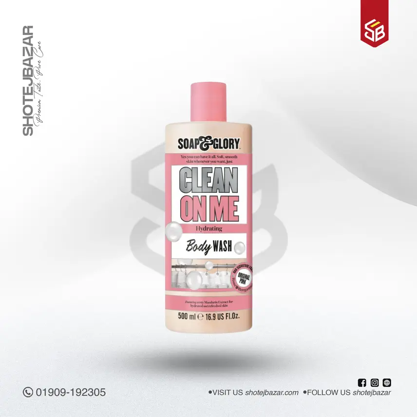 157 Soap & Glory CLEAN ON ME hydrating Body Wash 500 ml - Image 1