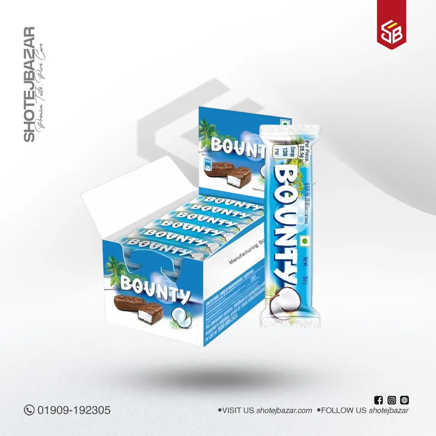 Bounty Chocolate Bar (57gm x 24pcs) Box
