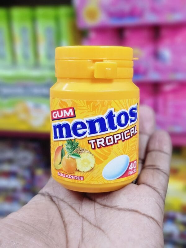 Mentos Gum White Tropical - 56gm