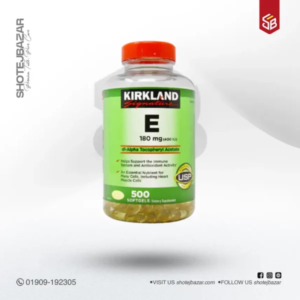 Kirkland Signature Vitamin E 180 mg 500 Softgels - Image 1