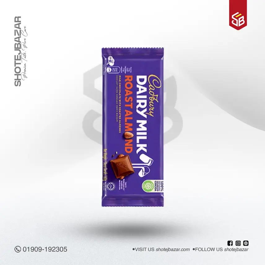 Cadbury Dairy Milk Roast Almond Chocolate – 160g