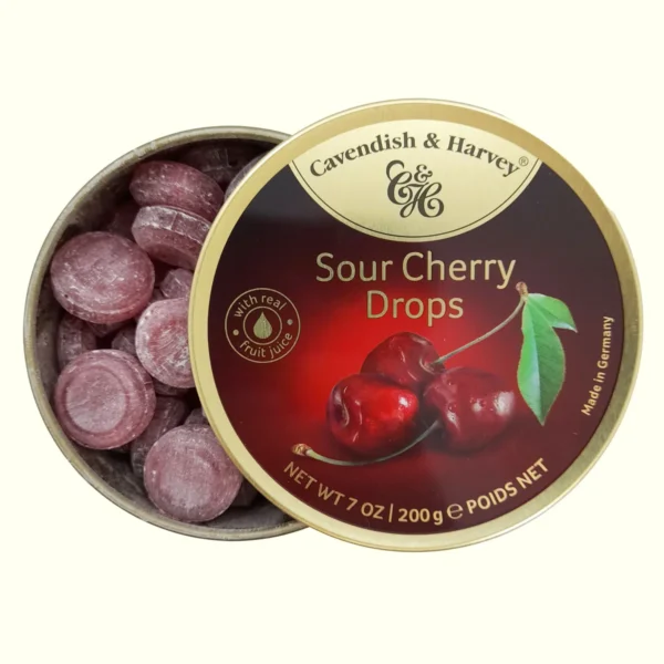 Cavendish and Harvey Sour Cherry Drops Candy - 200g