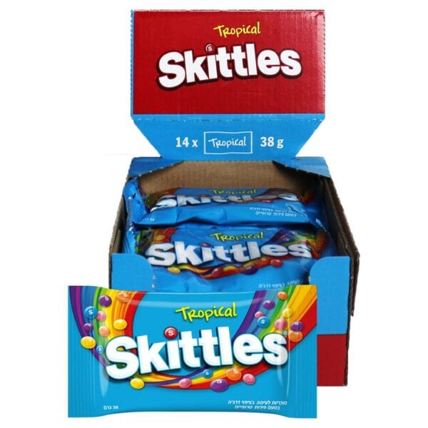 Skittles Tropical shb. 14 x 38 gr