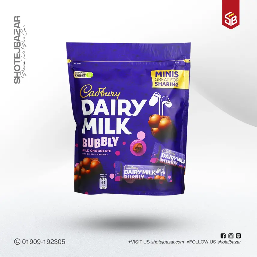 Cadbury Dairy Milk Bubbly Minis Chocolate 168 Gm