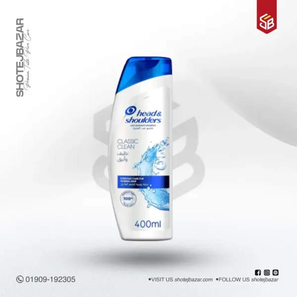 Head and Shoulders Classic Clean Shampoo 400 ml - Image 1