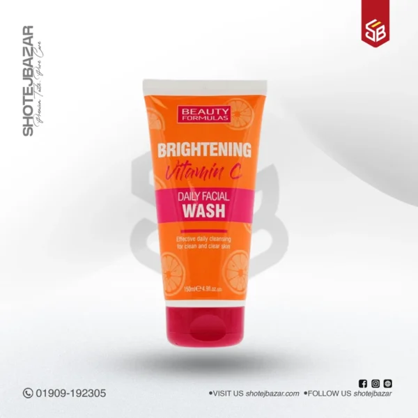 Beauty Formulas Brightening Vitamin C Daily Facial Wash