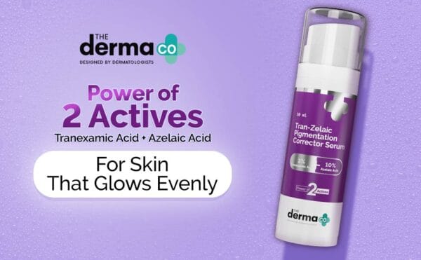 The Derma Co Tran-Zelaic Pigmentation Corrector Serum with Tranexamic Acid & Azelaic Acid (30 m