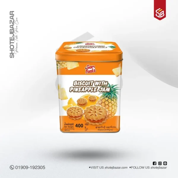SIAM FOOD PIEDY Biscuit with Strawberry Flavoured Jam - 400 g - Image 1