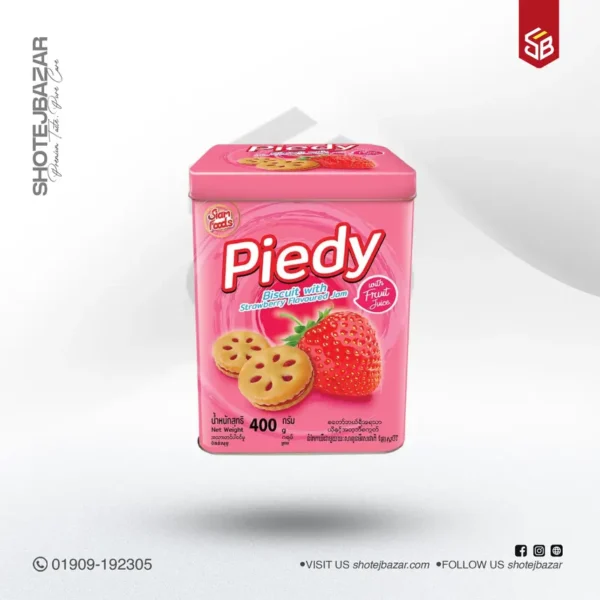 SIAM FOODS Biscuits Cookies Biscuit with Strawberry flavoured Jam 400g - Image 1