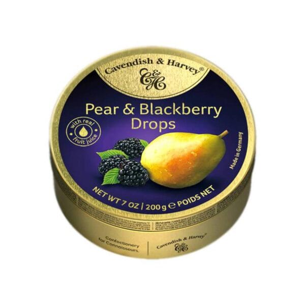 Cavendish & Harvey Pear & Blackberry Drops Candy - 200gm