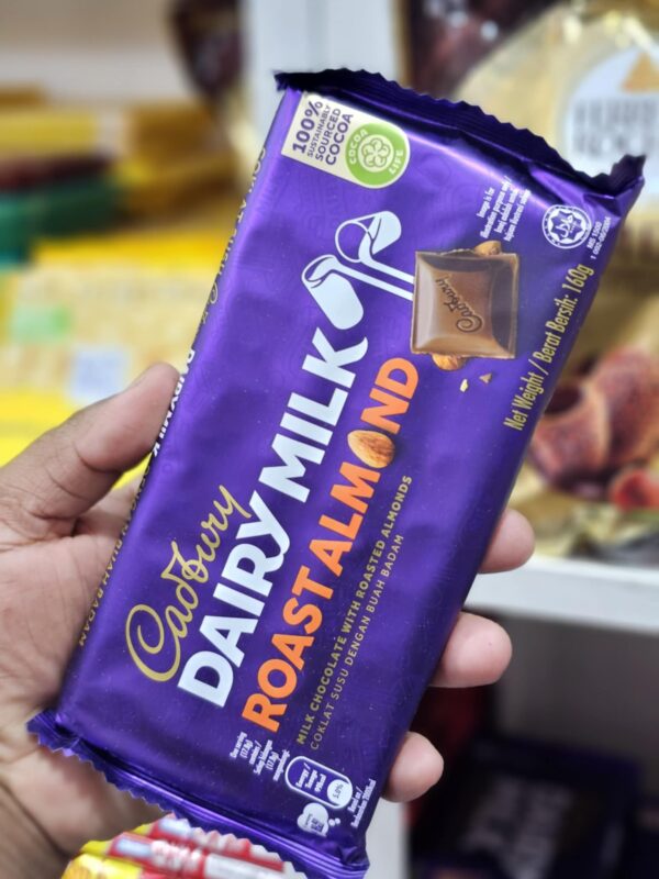 Cadbury Dairy Milk Roast Almond Chocolate - 160g - Image 4