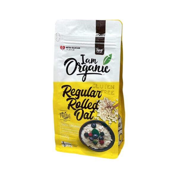 I Am Organic Regular Rolled Oats 500g