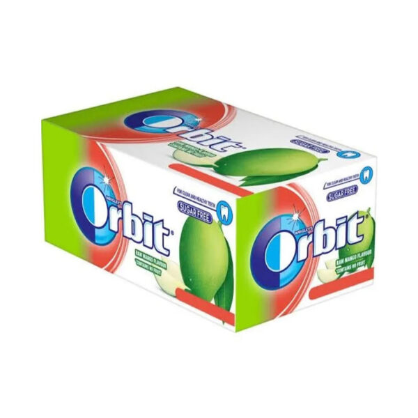 Orbit Raw Mango Flavor Sugar Free Chewing Gum 1 Box=(3.3gm×32pcs)