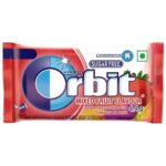 Orbit Mixed Fruit Flavour Sugar Free Chewing Gum 1 Box=(3.3gm×32pcs)