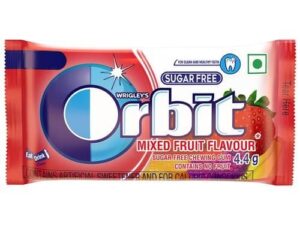 Orbit Mixed Fruit Flavour Sugar Free Chewing Gum 1 Box=(3.3gm×32pcs)