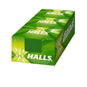 Halls Fresh Lime Flavoured Center Filled Candy 18 x 22.4 gm (Pack 18)