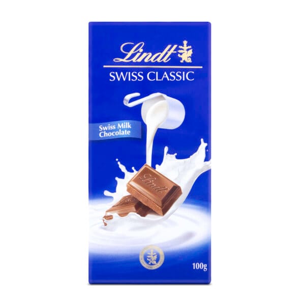 Lindt Swiss Classic Milk Chocolate, 100g