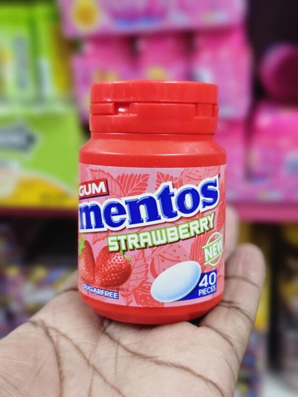 Mentos Gum White Strawberry- 56gm