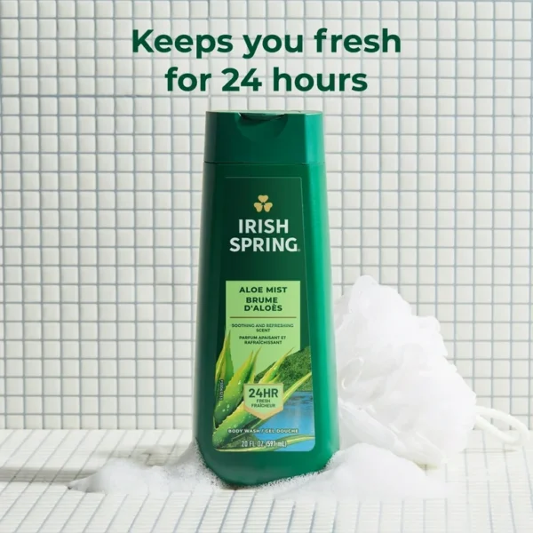Irish Spring Aloe Mist Body Wash 592ml Freshness with a Soothing Touch