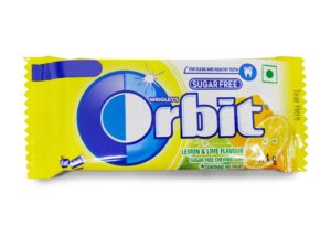 Orbit Lemon & Lime Sugar Free Chewing Gum, 1 Box=(3.3gmx32pcs)