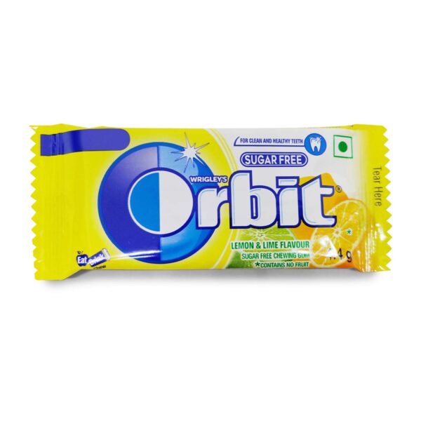 Orbit Lemon & Lime Sugar Free Chewing Gum, 1 Box=(3.3gmx32pcs)