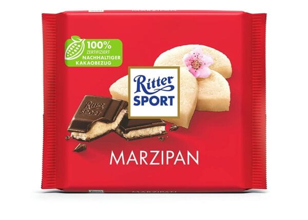 Ritter Sport Dark Chocolate with Marzipan Filling 100g