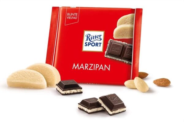 Ritter Sport Dark Chocolate with Marzipan Filling 100g