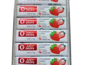 Bonfire Juicy Drops Fruit Flavors delicious Candy Chewies 525gm (Strawberry Chewy)