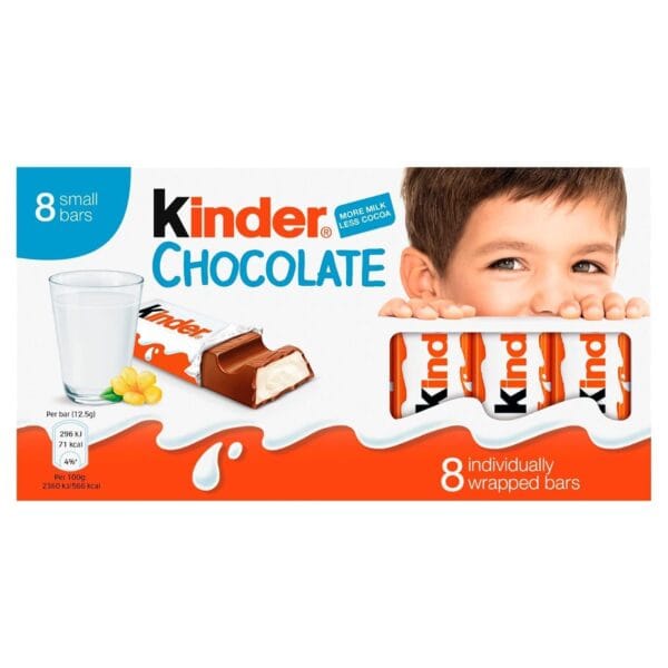 Kinder Chocolate Small Snack Bars Multipack 100 gm 3 Bar