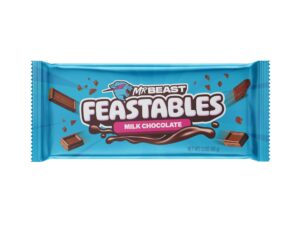 Feastables by MrBeast Milk Chocolate KING Size Chocolate Bar, 2.1oz 60g