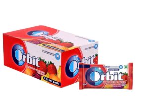 Orbit Mixed Fruit Flavour Sugar Free Chewing Gum 1 Box=(3.3gm×32pcs)