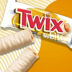 Twix White Chocolate Biscuit Snack Bars Multipack Chocolate 4x46g