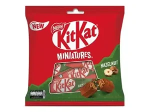 Nestle Kitkat Miniatures Hazelnut Chocolate 10'S 107G